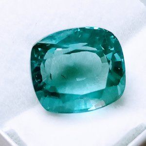 Extremely Rare 8.56 Ct Grandidierite Cushion Cut Gemstone & Certificate